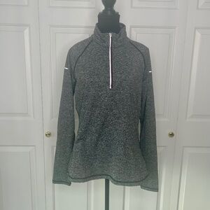 Athletic Works Grey Half Zip Jacket with  Dri-More Wicking